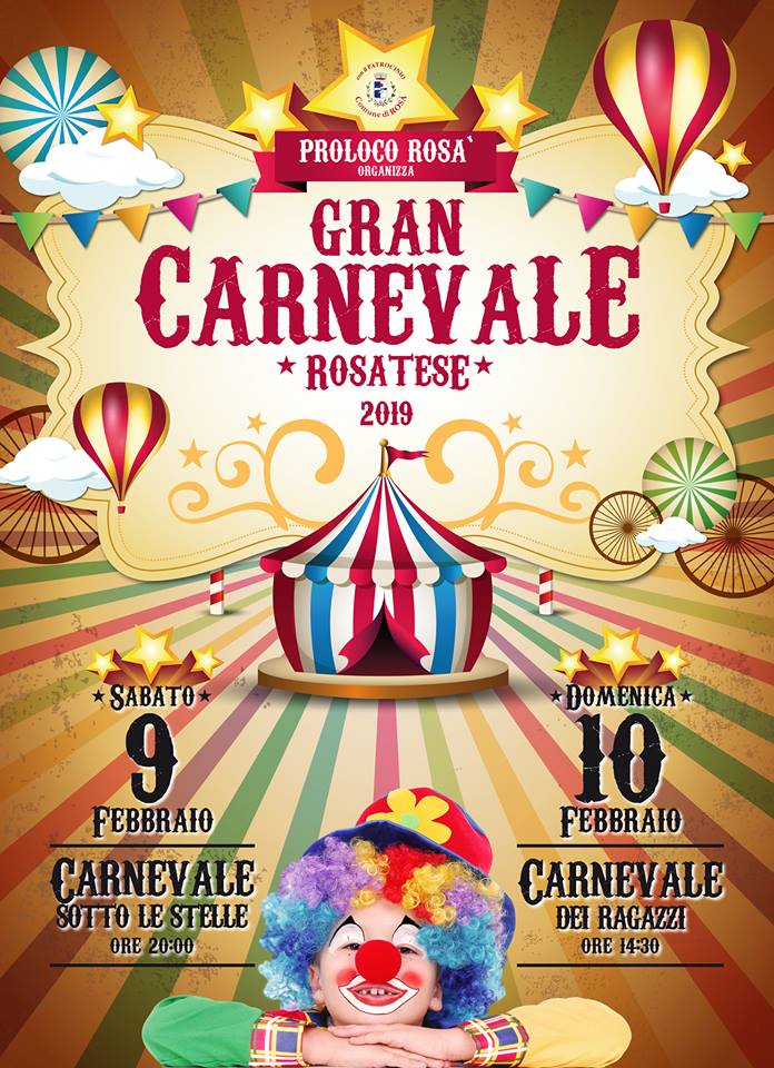 Sabato 9 e domenica 10 febbraio di scena il 10° Gran Carnevale