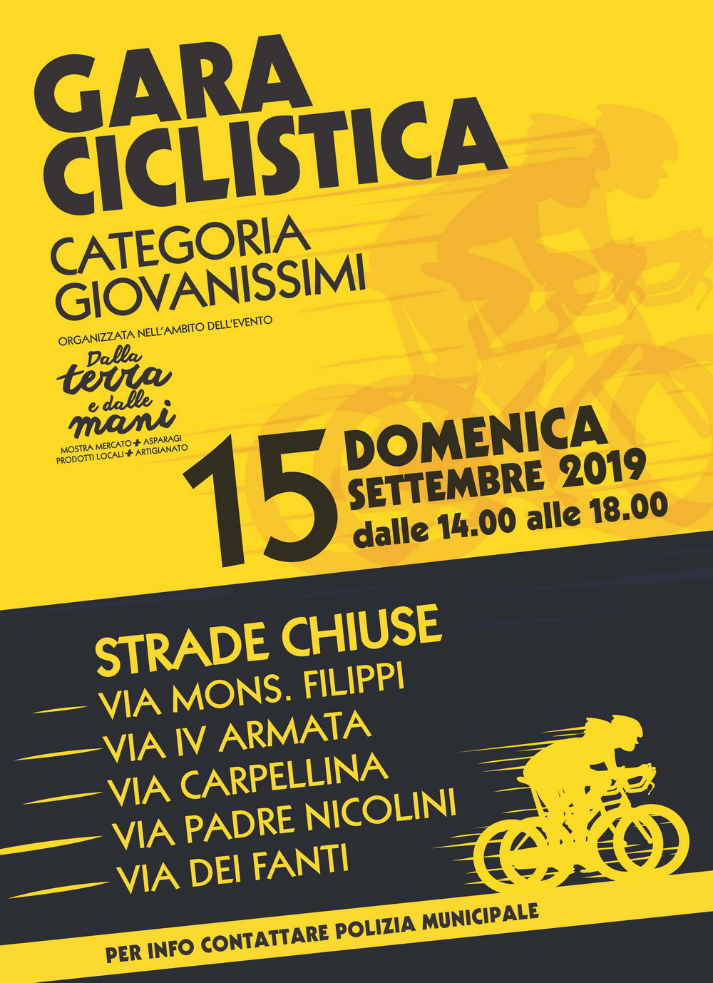 Avviso gara ciclistica