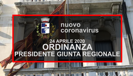Ordinanza regionale del 24 aprile 