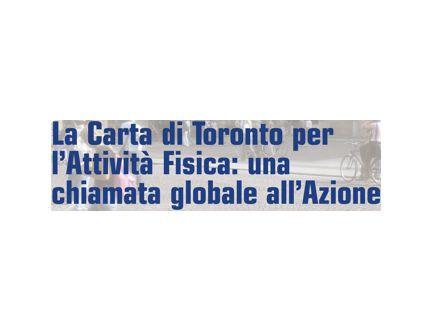 Adesione alla Carta di Toronto per l'attività fisica