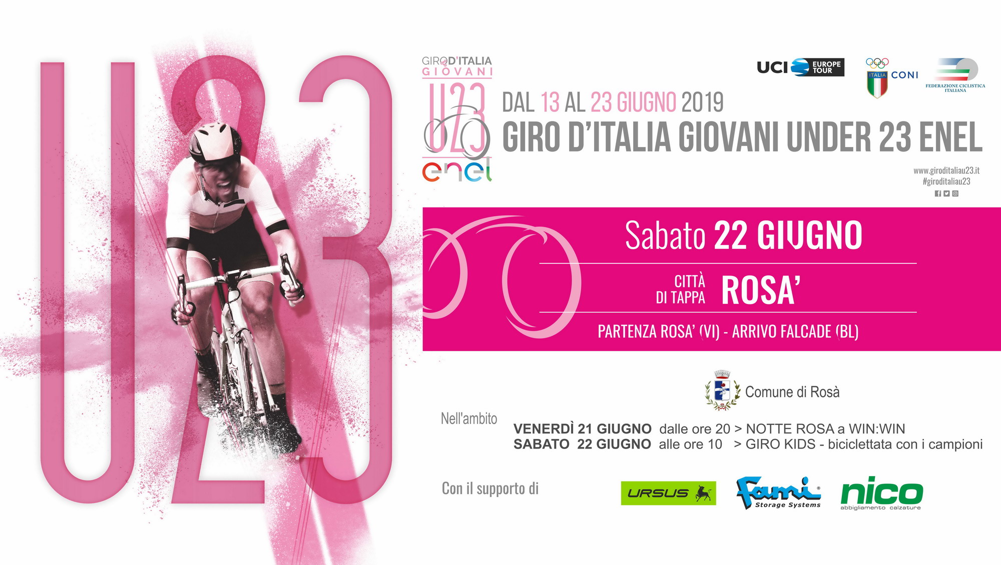 Il Giro D’Italia Giovani Under 23 accende Rosà